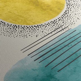 Tablou - pictură abstractă de plajă N⁰2 (120x50 cm)