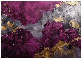 Tablou pe sticlă - Texturizarea abstracției (70x50 cm)