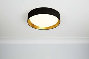 Lustra LED moderna 37cm Gianna negru/auriu 9371-37BGO SRT