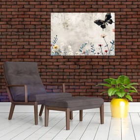 Tablou - Pajiște în beton (90x60 cm)
