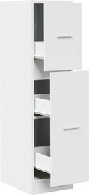 vidaXL Dulap de farmacie, alb, 30x41x118 cm, lemn prelucrat