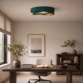 BRILAGI - Lampă LED dimerizabilă VELVET TWIST LED/36W/230V CCT Ø 65 cm WT verde/auriu + telecomandă