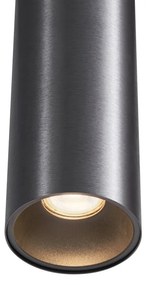 Lampă modernă pendant Gunmetal GU10 50mm - Tubo