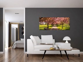 Tablou - livada cu cireși (120x50 cm)