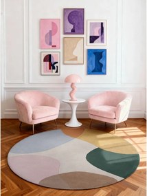 Covor țesut manual rotund din lână ø 200 cm Hackney Clarissa – Ted Baker