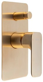 Baterie aurie pentru duș încastrată (2 ieșiri) Spy – Sapho