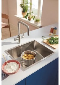 GROHE 30595DC0 - Baterie pentru chiuvetă BLUE PURE din oțel inoxidabil