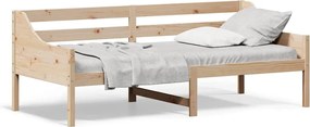 vidaXL Pat de zi fără saltea, 80x200 cm, lemn masiv pin