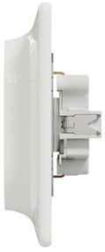 Priza dubla cu impamantare, 16A, IP20, Alb Schneider Sedna Design