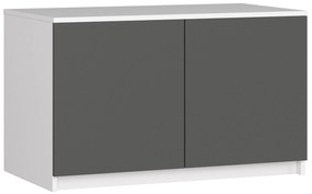 Suprastructură pentru dulap Sashka (Alb + grafit gri). 1070867