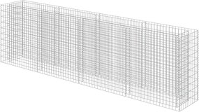 vidaXL Strat înălțat gabion, 360 x 50 x 100 cm, oțel galvanizat