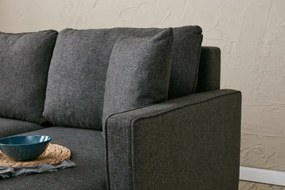 Canapea de colț Eva Right Antracit