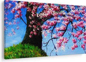 Tablou - Cireș înflorit - pictură (90x60 cm)