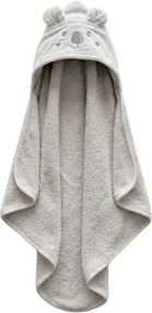 Prosop pentru copii cu gluga KODA 75x75 cm, gri