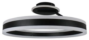 Lustră LED dimabilă aplicată LED/86W/230V 3000-6500K negru + telecomandă