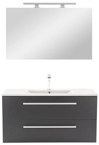Mobilier complet de baie Vario Clam 100 antracit-antracit
