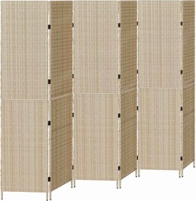 vidaXL Separator de cameră Manual Bej 292 x 180 cm poliratan