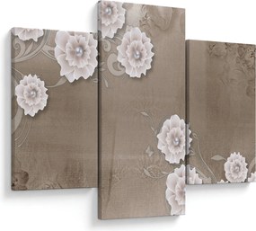 Tablou - Draperie cu flori (90x60 cm)