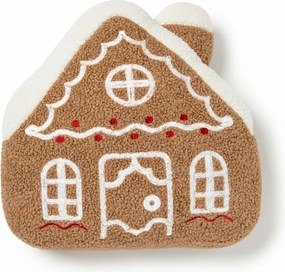 Perna decorativa GINGERBREAD HOUSE 40x40 cm, maro