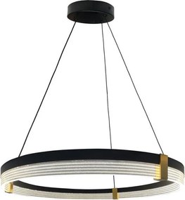 Lustră LED suspendată pe cablu TRIANGLE LED/40W/230V 3000/4000/6000K Ø 60 cm, negru