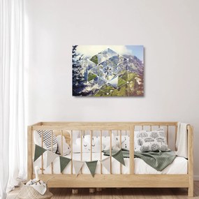 Tablou pe sticlă - Model geometric (70x50 cm)