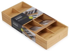 Organizator de tacâmuri în culoare naturală din bambus 17,5 x 38 cm DrawerStore – Joseph Joseph