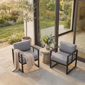 Fotoliu de grădină gri grafit Bellisima - Bonami Selection