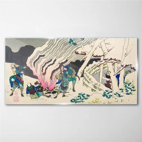 Tablou sticla Abstracție Asia samurai