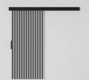 Ușă glisantă Perion – 96x1.6x205 cm – Alb / Negru