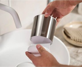 Suport pentru periuța de dinți argintiu din oțel inoxidabil Duo Steel – Joseph Joseph