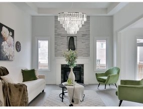 Lustră pe cablu MAXLIGHT P0260 MONACO 15xG9/40W/230V d. 60 cm crom