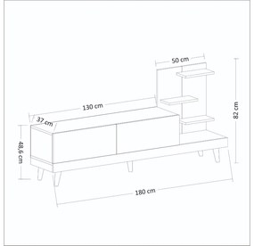 Mobilier living Dido (antracit + Nuc). 1089125