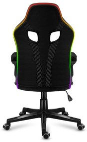 Fotoliu gaming Fusion 2.5 (negru + multicolor) (cu iluminat LED). 1087466