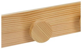 Cuier de perete în culoare naturală din lemn de pin 40 cm Anillos – Casa Selección