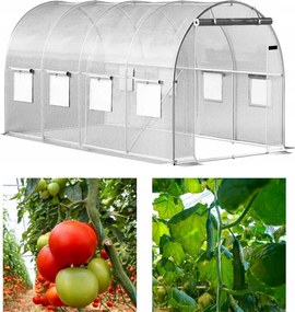 Solar de grădină 2,5 x 4 m alb