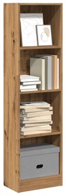 vidaXL Bibliotecă, stejar artizanal, 40x24x143 cm, lemn prelucrat
