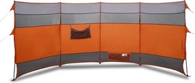 vidaXL Paravan de camping, portocaliu, 366x152x152 cm, impermeabil