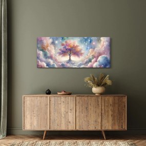 Tablou – Arborele vieții printre nori (120x50 cm)