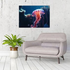 Tablou pe sticlă - Meduză (70x50 cm)