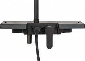 Baterie pentru dus Vigo negru mat - H99 cm