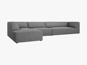 Coltar 5 locuri Ruby stofa L366 cm