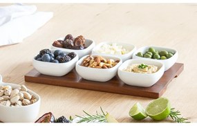 Set de servire alb 6 buc. din porțelan Essentials – Ladelle