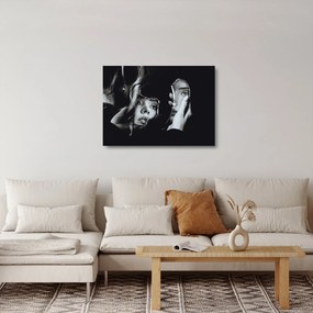 Tablou pe sticlă - Privind în oglindă (70x50 cm)
