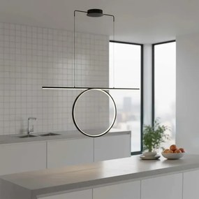 Lustră LED suspendată pe cablu ODETTA LED/42W/230V 4000K neagră