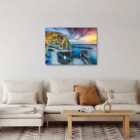 Tablou - Satul mediteranean (70x50 cm)