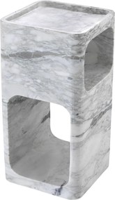 Masuta laterala design LUX Adler, marmura alba 113370 HZ