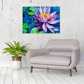 Tablou - Nufăr pe apă (70x50 cm)