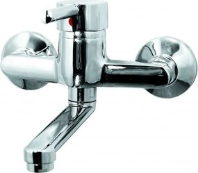 Baterie bucatarie monocomanda Inter Ceramic Kristi finisaj crom lucios pipa 24.5 cm