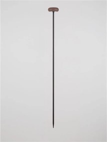 Corp iluminat exterior decorativ cu tarus CAMI H-110cm, ciment rosu