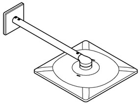 GROHE 26479000 - Cap de duș RAINSHOWER SMARTACTIVE 310 CUBE, crom lucios